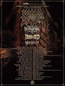 tournee de benighted avec morbid angel